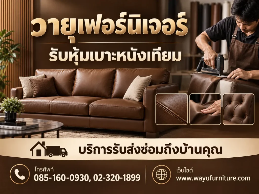 รับหุ้มเบาะหนังเทียม